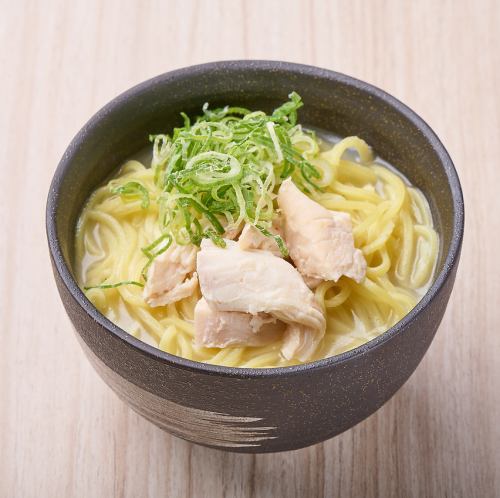 オススメの〆鶏塩ラーメン