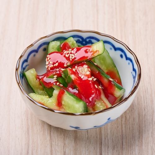 Cucumber with plum
