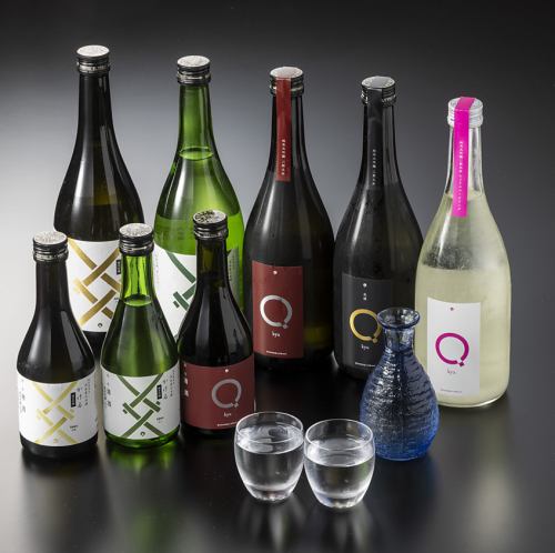 利き酒師厳選の地酒で乾杯