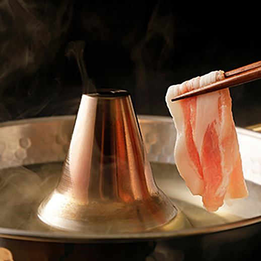 【アグーしゃぶしゃぶコース】料理全8品＋90分飲み放題　4980円（税込み）
