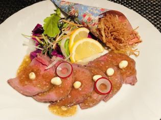 Special roast beef carpaccio