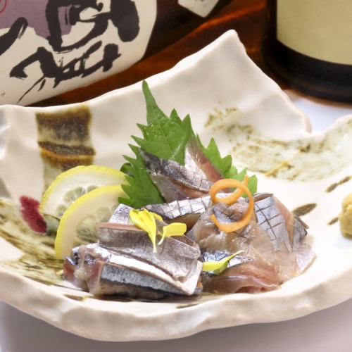 Pacific saury sashimi