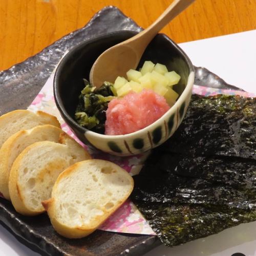 マグロのまぜってカナッペ