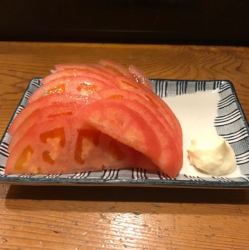 Tomato slices/Hiya-yakko (cold tofu)