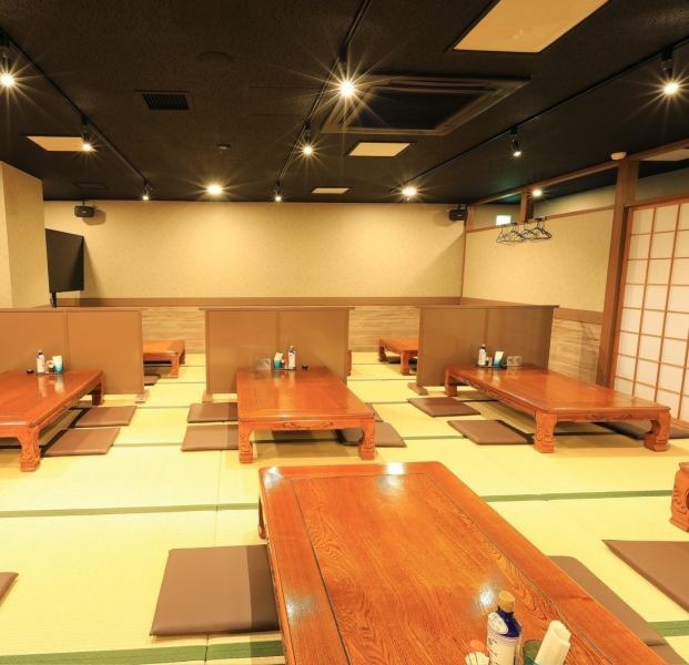 [Possible for parties of 30 or more people] Tatami seating.The tables can be connected to accommodate large parties.Up to 80 people.We also have special coupons available for secretaries.
