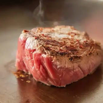 Aged beef steak