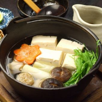 具沢山湯豆腐小鍋
