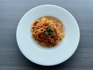 spaghetti with meat sauce