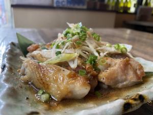 鶏モモ焼き！ニンニク酢醤油で