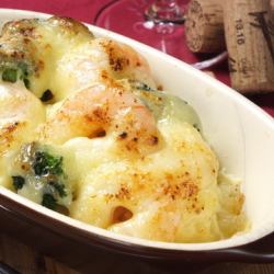 Various types of gratin