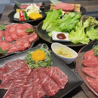 [おまかせ和牛盛合せ7種]和牛煮込みや焼すき等全15品★2H飲み放題8200→7200円