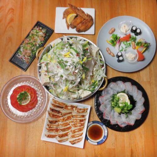 もつ鍋×餃子×食べ飲み
