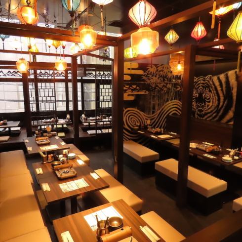 天神駅徒歩1分！最大80名まで対応可能な掘りごたつ宴会席！