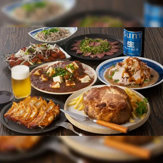 [Year-end party 5000 yen / 2-hour all-you-can-drink (beer included)] Meat sashimi x Pork shoulder steak x Yurinchi course