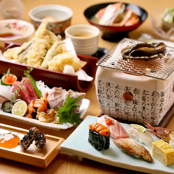 【JR新橋站附近的江戶前壽司】設有包間,適合商務洽談等