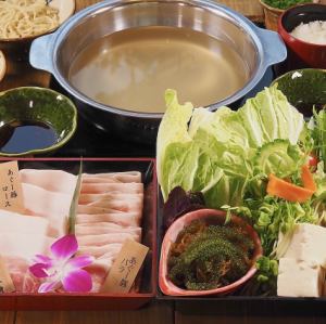 [All-you-can-eat Agu pork shabu-shabu for 90 minutes]