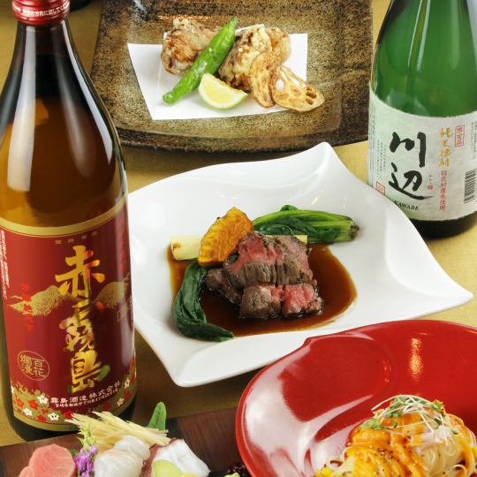 豪華高級懷石套餐【帝王蟹、紅牛肉、嚴選時令食材等9道菜品】14,300日圓（含稅）*僅限飲料