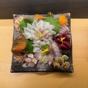【活き造り】　あこうの活き造り