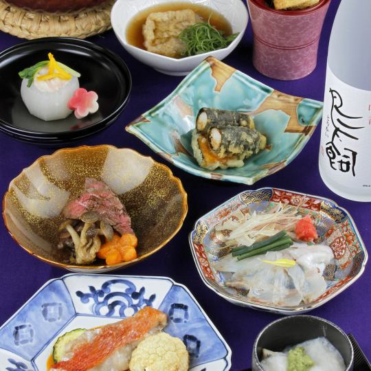 季節の会席コース【旬食材の創作和食/全10品】110分飲放付き8500円(税込)