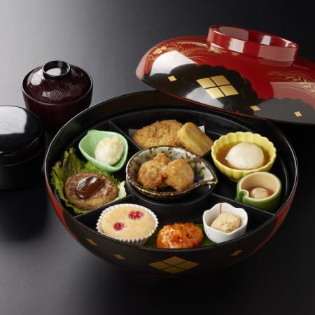 School trip limited "Elementary school student special lunch" Children's menu arranged in Kyoto style! Rice refill included