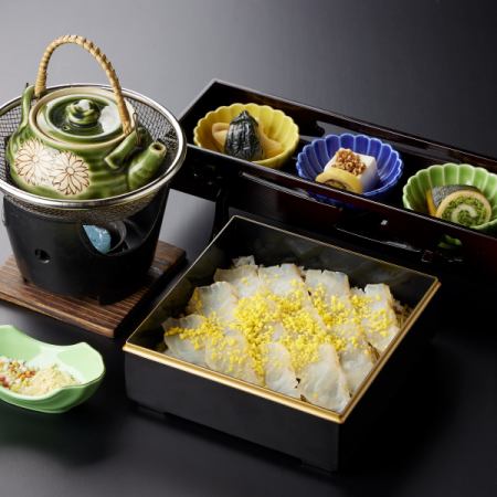鯛の昆布締め きじ出汁茶漬け膳