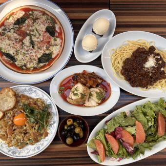 【女子会に！】【90分飲み放題付】女性限定レディースコース！料理6品＋デザート＋90分飲み放題