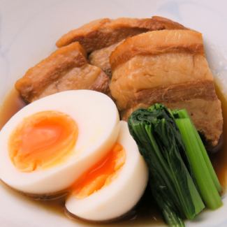 Kakuni of Awa pork with soft-boiled egg