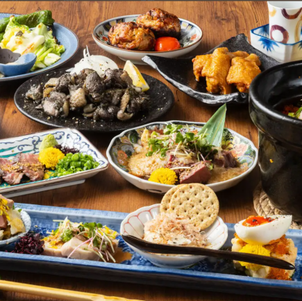 【90分飲み放題付き】≪全8品≫とっとの極上コース7000円(税込)