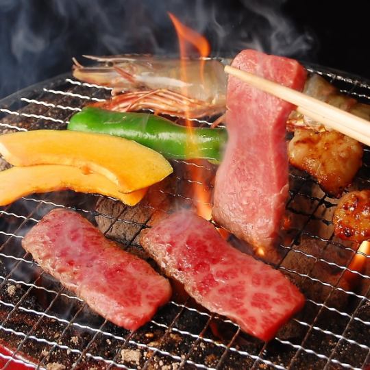 [Great Deal] 12 dishes including beef tongue offcuts and seared kalbi, last order 90 minutes, all-you-can-drink for 3,500 yen