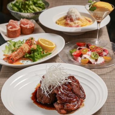 Recommended for wedding receptions and private parties. [5,000 yen course with all-you-can-drink]