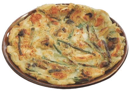 Seafood chive pancake