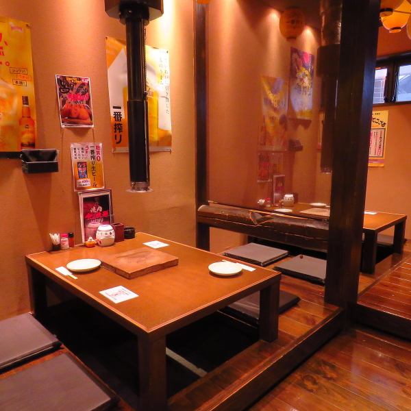 [Digging seats] 20 people can be reserved! You can enjoy a yakiniku banquet while spending a relaxing time.