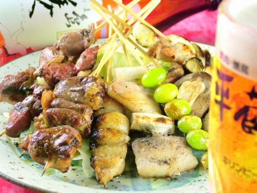 For an additional 660 yen (tax included) you can also enjoy an all-you-can-eat yakitori platter!