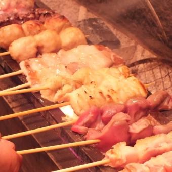 [For company parties ★ Skewer course] Heizo Yakitori course (14 dishes) with 120 minutes of all-you-can-drink, 3,500 yen (3,850 yen including tax)