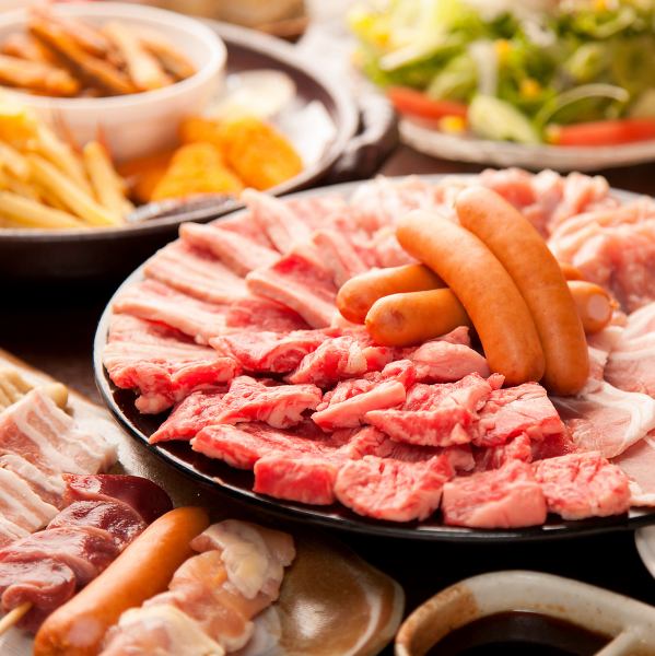 【超值】炭烤炭烤肉！约30种烤肉100分钟自助餐1,700日元（含税1,870日元）