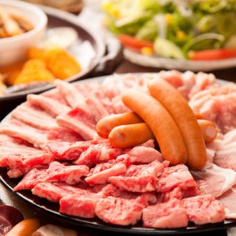 [Yakiniku course for company parties] Heizo Yakiniku course (14 dishes) with 120 minutes of all-you-can-drink, 3,500 yen (3,850 yen including tax)