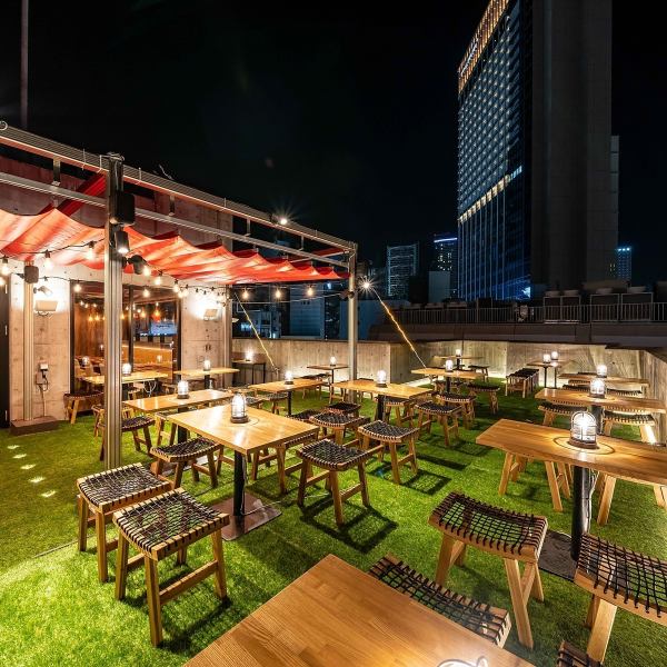 【三宮駅徒歩3分×2名様~テラス席OK】抜群の好立地、三宮のど真ん中★都会の喧騒を忘れる夜景は格別の極み★開放感抜群のテラスの特等席で、友人達同士の集まりや会社宴会、女子会等にも広くお使いいただけます♪