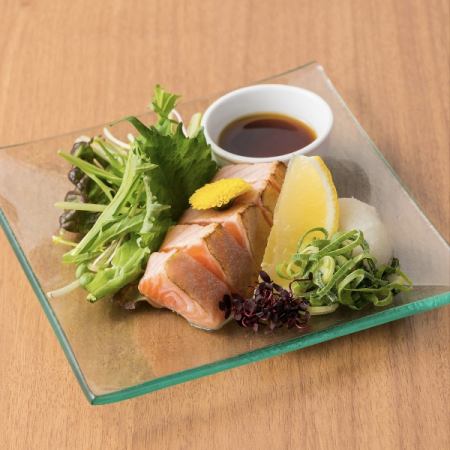 炙りサーモンのおろしポン酢
