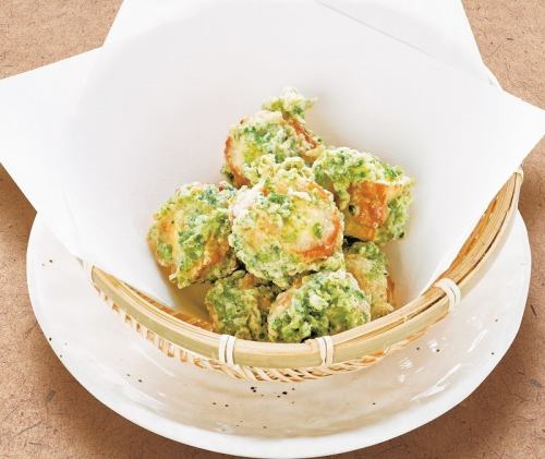 チーズ入りちくわの一口磯辺揚げ