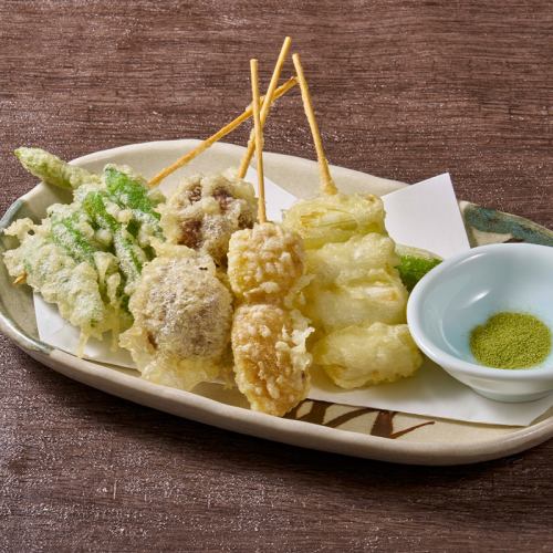 野菜5種盛り合わせ (天ぷら串)