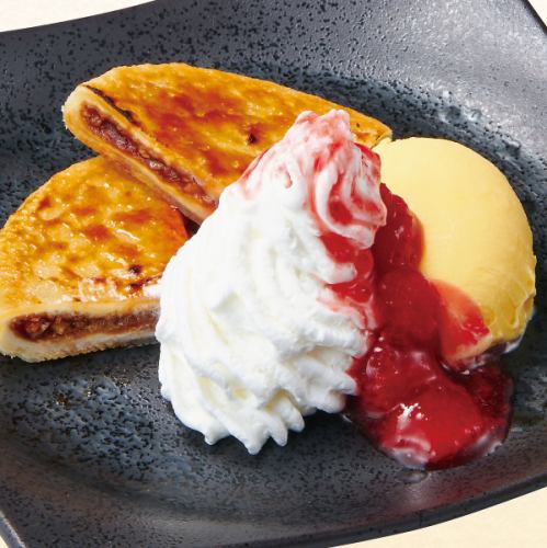 ホットク バニラアイス添え