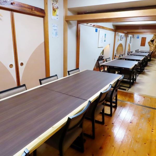 可以緩解一天疲勞的輕鬆私人房間。可容納34人 ※4月5日起，座位將改為餐桌座位。