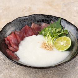 Bluefin tuna with grated yam