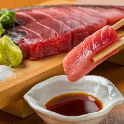 【試吃套餐】伊勢屋精選鮪魚，價格實惠！ （共7道菜品，含3小時無限暢飲）5,000日圓⇒4,000日圓