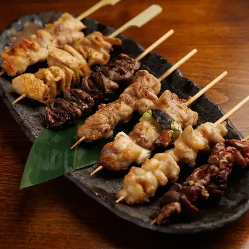 Assorted grilled chicken skewers (7 pieces, salt and sauce)