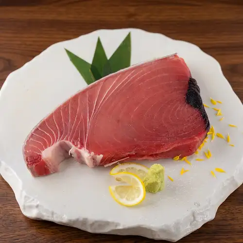 Bluefin tuna cross section sashimi