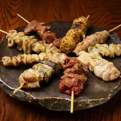 Assorted grilled chicken skewers (9 pieces, salt and sauce)