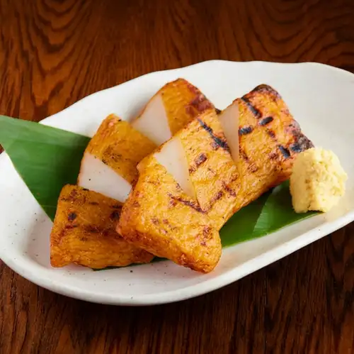 Free-range chicken satsuma-age (fried fish cake)