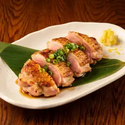 Grilled free-range chicken thigh tataki