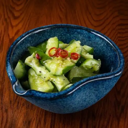 Crushed cucumber